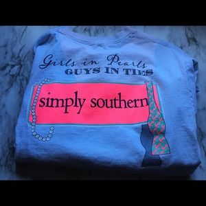 Long sleeve blue simply southern